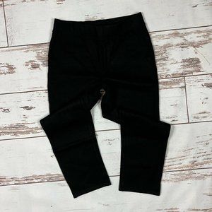 H by Halston Ultra Knit Slim-Leg Crop Pants Size 2 Side Slits Pull On A352527